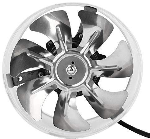 50W 220V 180mm Ventilateur d'Évacuation, Ventilateur D'extraction Silencieux Extracteur D'air Mural Système d'Échappement Ventilation d'Évacuation pour Cuisine, Salle de Bain, Toilette