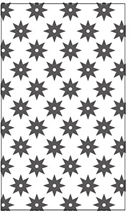 Vaessen Creative Prägefolder Achteckiger Stern, 7, 6 x 12, 7 cm