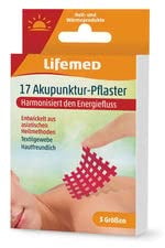 Lifemed Akupunktur-Pflaster, rot, 3 Größen