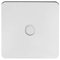 Soho Lighting Polished Chrome Flat Plate 20A Flex Outlet Wht Ins Screwless