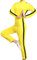 Xiedeai Performance Kampfsport Bekleidung Unisex Kinder Erwachsene Overall Kung Fu - Outfit Rollenspiel Body Anzug Kampf Film Kleidung Strampler Training Sportbekleidung Gelb 140cm