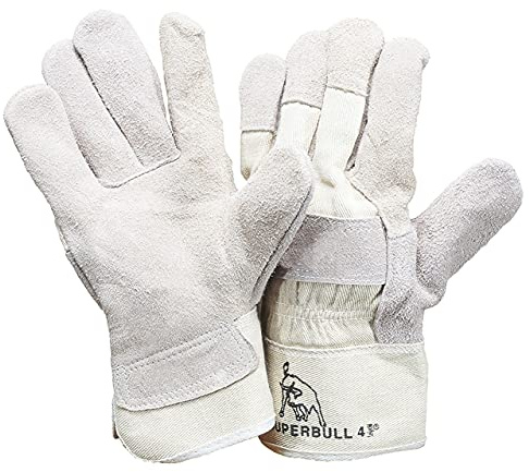 Superbull® 4 TOP-Rindkernspaltlederhandschuh CE CAT 2 gefüttert (1, 9)