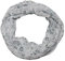 beybey® Damen Seide Loop Schal mit Blumenmuster - wunderschön und fein - Seidenschal - Loop Schal Damen - Schlauchschal Damen (SX8 gray)