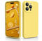 CALOOP Slim-Fit for iPhone 15 Pro Max Case,Skin Soft Liquid Silicone,Sturdy Hard Frame Shockproof Cover with Anti-Scratch Microfiber Lining,Full Protection for Screen and Lens,6.7 inch(Lemon Yellow)