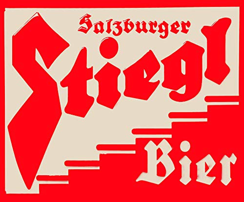 BLECHSCHILD Stiegl Bier Metall Geschäft Pub Brauerei Bier Spirituosenladen Bar Pub Höhle Blechschild 19,8 cm*30 cm