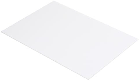 QUARKZMAN Feuille En Plastique ABS 10 Pouces x 8 Pouces x 0,04 Pouce Feuilles En Styrène ABS Pour Modélisme Et Bricolage, Panneau Blanc 1 Pièce