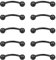 Gojewen 10stk Curved Barbell Augenbrauenpiercing Lippenpiercing 10mm Schwarz Edelstahl Piercing Nase Lippe Augenbrauen Helix Rook