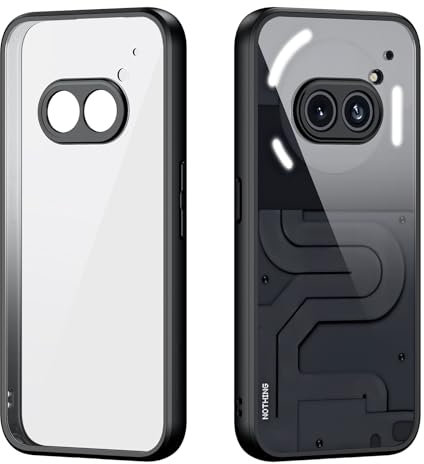 zZjoOoj Coque pour Nothing Phone 2a / 2a Plus, Bord Souple en TPU + Coque Arrière en Polycarbonate Transparent, Anti-Traces de Doigts, Protection de l'appareil Photo, Anti-Chocs, Anti-Rayures