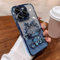 Roemary Dragon Case Cover for iPhone 15,for iPhone 15 Case Liquid Flowing,Blue Dragon Phone Case with Camera Protector-Blue Bumper & Blue Back