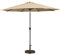 Yaheetech Parasol de Jardin avec Pied de Parasol 14 KG 327cm Parasol Inclinable Extérieur Cadre en Métal Protection Solaire pour Jardin Terrasse Patio Piscine Plage Balcon Taupe