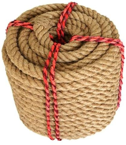 Große Seile, verschleißfeste Seile 14 mm Seile, 4-strängiges Juteseil for Terrassendielen, Seil, Gartendekoration, Hängematte, Kunsthandwerk, Gartenarbeit, Docks (Größe: 14 mm 20 m) (Größe: 14 mm 40 m