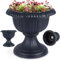 Vilde Gartentopf Planztopf Blumentopf Übertopf für Garten grau Kelch 39x36 cm