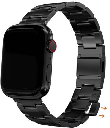 FINESTONE Cinturino Magnetico in Acciaio Inossidabile per Apple Watch Ultra/Ultra2 Series 10/9/8/7/6/5/4/SE - Nessun Attrezzo Necessario
