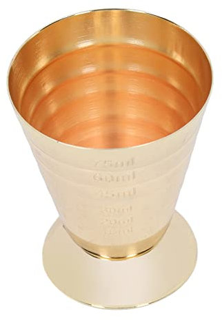 Taza Medidora de Cóctel 304 de Alta Precisión Jigger de Barra de Acero Inoxidable para Restaurante Casero (GOLD)