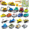 Mostop 18 Pcs Pull Back Cars Toy,Friction Powered Die Cast Toys for Toddlers with Play Mat,Assorted Mini Metal Vehicle Set with City Cars,Trucks,Army Tanks and Airplanes,Party Favors for Kids