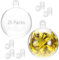 QWORK® 25 Stück Kunststoffkugel Transparent, Ø 4 cm Weihnachtskugeln, Plastikkugeln Zum Befüllen