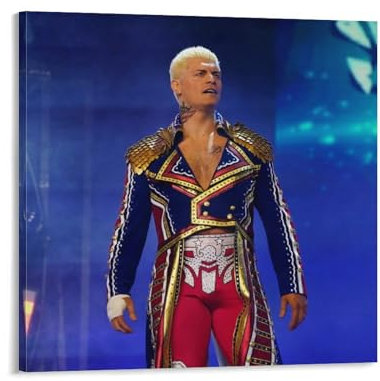 Cody Rhodes Professioneller Wrestler, cooles Poster, Bild, Druck, Leinwand, Poster, Wandfarbe, Kunstposter, Dekor, moderne Wohnkunstwerke, 60 x 60 cm