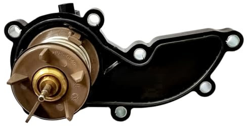 Hajus 1211587 Thermostat 85°C mit Gehäuse Kompatibel mit A4-A8 Q5 Q7 8K2 4F2 4F5 8RB 4LB VW Touareg 3.0 06E121111AD