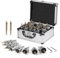 Gueenky 12 Stück Lochsäge Hartmetall Bohrer, 14-54mm Lochsäge Set TCT Lochbohrer Bohrer Lochschneider mit Pilotbohrer, Lochsäge Bohrer Bohrkrone Steckdose für Edelstahl Legierung Eisen Metall Holz