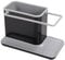Warmiehomy Kitchen Sink Caddy, Sink Tidy Caddy, Sponge Holder with Removable Drip Tray, Black Gray