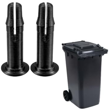 Wheelie Bin Lid Hinge Pin Replacement – 50mm x 15mm Heavy Duty Bin Lid Hinge Plug (Pack of 2) | Strong PETG/ABS Plastic | Fits Most 240L UK Wheelie Bins | Triformia