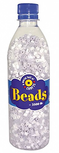 Playbox - Beads in bottle (white mix) - 3500 pcs