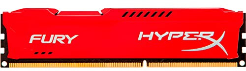 HyperX Fury Red Series Memorie RAM, 4 GB, 1600 MHz, DDR3, Rosso