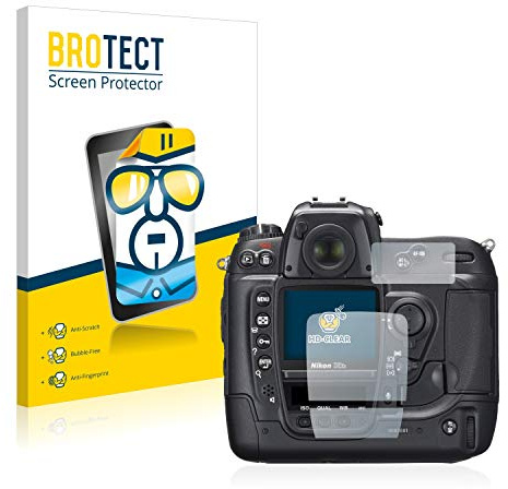 BROTECT Schutzfolie für Nikon D2X | 2 Stück Transparenter Displayschutz Made in Germany Klare Displayschutz-Folie Clear Einfache Montage Case-Friendly