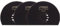 Longbow 3 Pack of 87mm Multi Tool Flat Round Saw Made for Makita Bosch Skil Worx