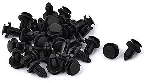 sourcing map 9mm x 18mm x 16mm plastique Aile voiture clou rivet clip retenue 30pcs