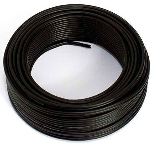 Cable para altavoces (2 x 0,50 mm², 10 m), color negro
