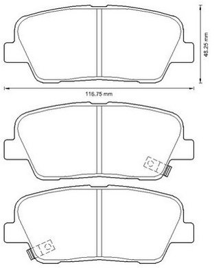 Jurid 572639J Brake Pad Set, disc brake
