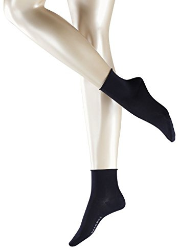 FALKE Damen Kurzsocken Cotton Touch 2er Pack, Größe:35-38;Farbe:Dark Navy (6379)