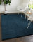 Unique Loom Solo Solid Shag Kollektion Moderner Plüsch-Hochflor Teppich, Marineblau, 152 x 244 cm