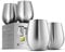 Premium Stainless Steel Wine Glasses Set of 4-532 ml. Exquisite Large Red Wine Tumblers - Shatterproof and Unbreakable Wine Glasses, Perfect Wine Cups for Home, Outdoors, Picnic & Christmas Gifting