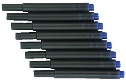 50 Universalpatronen Tintenpatrone geeignet für Lamy Herlitz Pelikan Online Farbe: königsblau