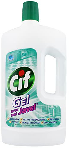 Cif Gel Javel Nettoyant Sols Multi-Usages,Dégraisse et Nettoie, Sols et surfaces propres et brillants, 1L