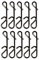 FTM Seika Pro Knotenlosverbinder - 10 Knotenlos Verbinder zum Spinnangeln, Noknot zum Verbinden der Hauptschnur mit dem Vorfach, Größe/Tragkraft:Gr. 1 / 18kg