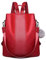 Miss Lulu Kleiner Rucksack für Damen, Diebstahlschutz, Nylon, für Damen, Kühlergrills, Reisen, Schwarz, Rot, Braun, Grau, Beige, rot, M, Tagesrucksack