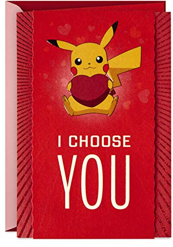 Hallmark Pokémon Jahrestagskarte Liebeskarte (Pikachu, I Choose You)