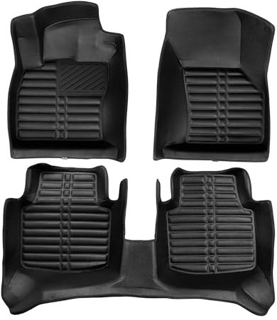 fussmattenprofi.com 5D Premium Fussmatten Für VW Passat B7 Baujahr 2010-2015 I 100% Passgenau | Geruchlos Allwetter Leder Fußmatten Set