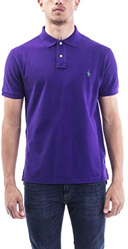 Ralph Lauren - Polo da uomo dalla vestibilità classica Viola S