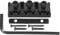 Guitar Locking Nut, 6 Strings Electric Guitar String Locking Nut 42mm with Mounting Screws and Wrench (GE99)