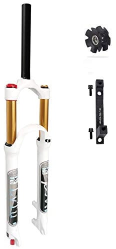 LvTu MTB Bicycle Front Fork 26 27.5 29 Inch Travel 140mm, Ultralight Air Mountain Bike Suspension Forks with 180mm Disc Brake Adapter (Color : Straight Manual lockout, Size : 29 inch)