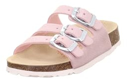 Superfit Mädchen Fussbettpantoffel Pantoffeln, Rosa 5590, 33 EU Weit