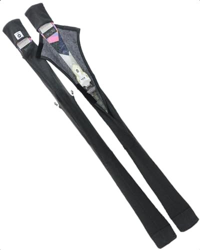 MONS Snow Skis Protection Fabric Soft Sleeve Cover Wide Open Easy Pack (L)