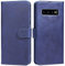 CASELIVE Handyhülle Kompatibel mit Samsung Galaxy S10 Hülle, Premium PU Leder Tasche Flip Case [Standfunktion] [Kartenschlitzen] Klappbar Stoßfeste Schutzhülle für Samsung S10 Hülle (Blue)