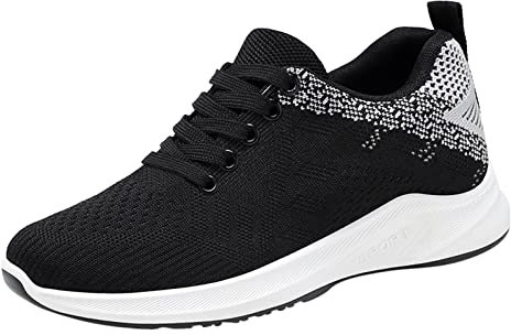 Sunnyuk Laufschuhe Damen Wasserdicht 43 Mode Sommer und Herbst Damen Flat Mesh Atmungsaktiv Colorblock Lace Up Casual Style Schuhe Damen Original