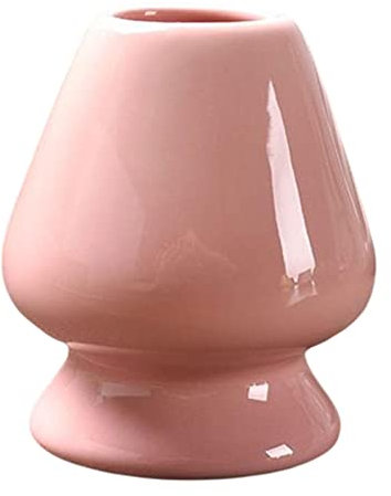 kowaku Porte-Fouet Matcha en céramique, Porte-Fouet Fait Main, Support Chasen pour la Salle à Manger de la Cuisine à Domicile, Rose