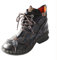 TMA EYES Zapatos de mujer de cuero hechos a mano, botines de mujer con cordones(Negro,38)